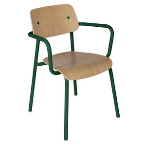 Fermob Studie Fauteuil de repas Studie Chêne Vert sapin L 53 x l 57 x H81cm