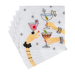 Caspari  Serviette Cocktail Aperitivo  25x25cm