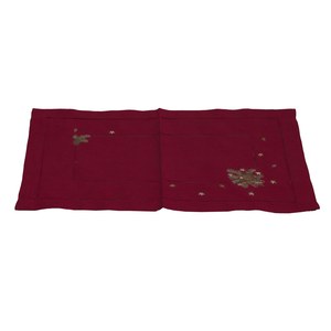 Schilliger Design  Set de table Sapin & Pomme de pin Rouge bordeaux 33x48cm