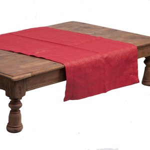 Thevenon  Chemin de table Red gold lurex Rouge cerise 45x150cm