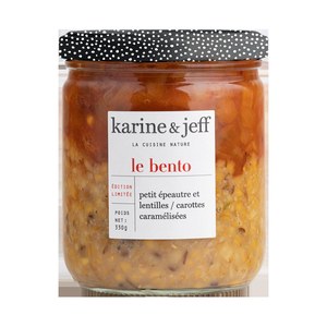 KARINE & JEFF  Bento Risotto compotée d'aubergines au parmesan  330gr