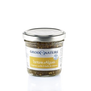 Groix et Nature  Tartare d'Algues, Oignons confits et huile de sésame  100 G