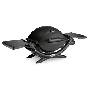 Weber Weber Q Grill à gaz Q1200. Noir line avec tablettes rabattables  57x104x40cm