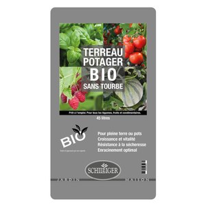 Schilliger Production  Terreau Potager Bio Schilliger sans Tourbe  45L