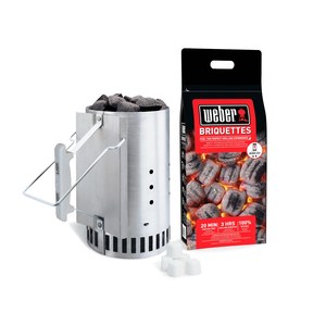 Weber Accessoires barbecues a charbon Set d?allumage avec cheminée d'allumage weber ® rapidfire®  