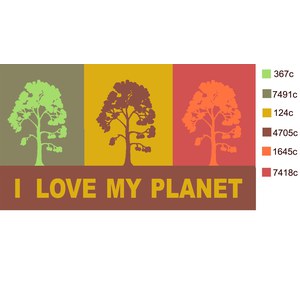 Schilliger Design  Paillasson Love my Planet  42x72cm