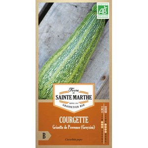 Ferme de Sainte Marthe  Courgette Greyzini (Grisette De Provence)  Environ 15 Graines