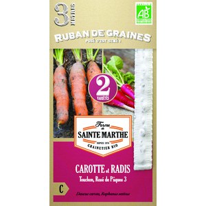 Ferme de Sainte Marthe  Carotte Et Radis Touchon, Rosé De Pâques 3  Environ 150 Graines