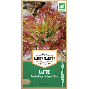 Ferme de Sainte Marthe  Laitue Romaine Rouge Oreilles Du Diable  Environ 500 Graines