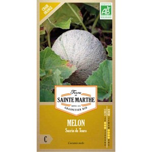 Ferme de Sainte Marthe  Melon Sucrin De Tours  Environ 15 Graines