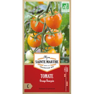 Ferme de Sainte Marthe  Tomate Orange Bourgoin  Environ 50 Graines