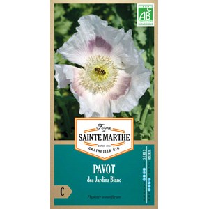 Ferme de Sainte Marthe  Pavot Des Jardins Blanc  Environ 2000 Graines