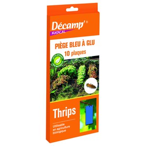 Décamp  Piege Glu Bleu Contre Thrips  10 PIEGES