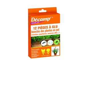 Décamp  Piege Glu Insectes Plantes Pot  10 PIEGES