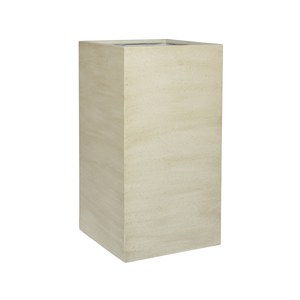 Potterypots Cement and Stone Bouvy L Beige Washed Beige clair 43.5x43.5x80cm 144.5L