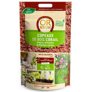 Or brun  Copeaux De Bois Corail 4L  4L