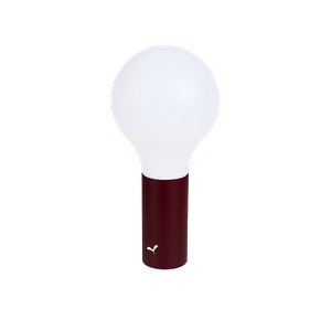 Fermob Aplô Lampe aplô h24 Rouge lie de vin L 11.5 x l 11.5 x H24.5cm Diam : 11.5