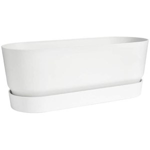 Elho  Jardinière Greenville Long 70Cm Blanc albâtre 69x19.5x17.9cm 16.6L