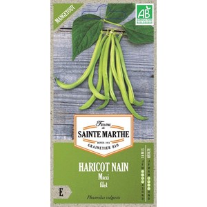 Ferme de Sainte Marthe  Haricot Nain Maxi Filet Mangetout  env 180 graines