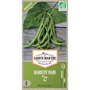 Ferme de Sainte Marthe  Haricot Nain Pongo Filet Mangetout  env 310 graines