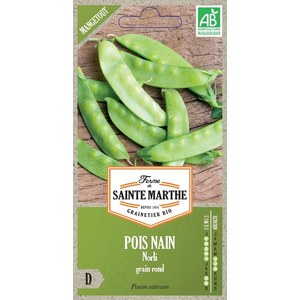 Ferme de Sainte Marthe  Pois Nain Norli Grain Rond Mangetout  env 465 graines