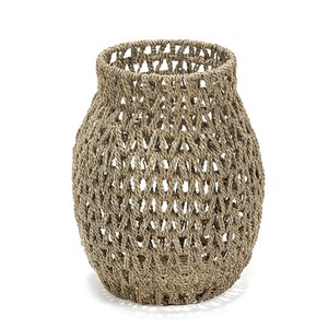 Maison Pederrey  Panier Vase Jonc de mer  25x35x45cm