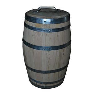   Réserve d'eau en Châtaignier Neuf, 50L  Ø40xH60cm