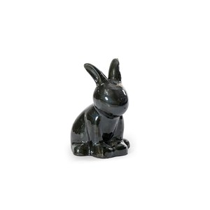 Schilliger Sélection Fig Poterie Trading Lapin Assis ST Vert de chrome ou anglais 19x25cm