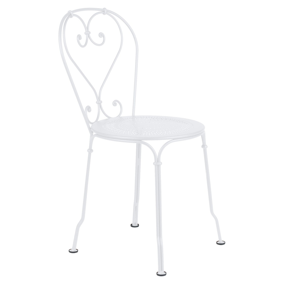 Fermob 1900 Chaise 1900 Blanc L 43.5 x l 43.5 x H85cm Diam : 40