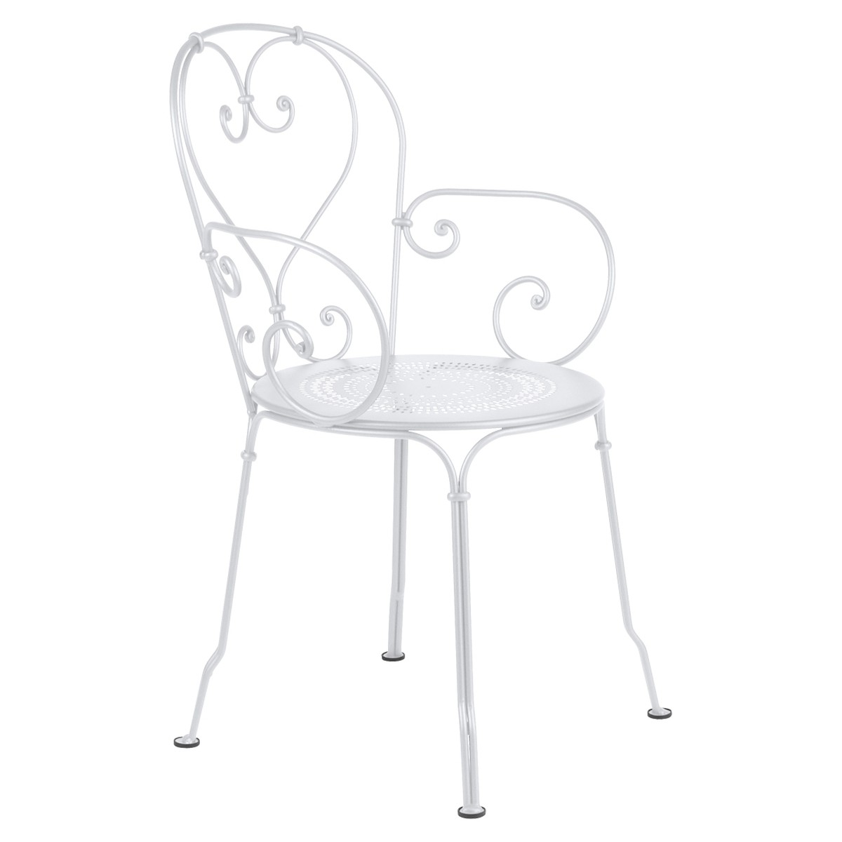 Fermob 1900 Fauteuil de repas 1900 Blanc L 53 x l 53 x H90cm Diam : 45