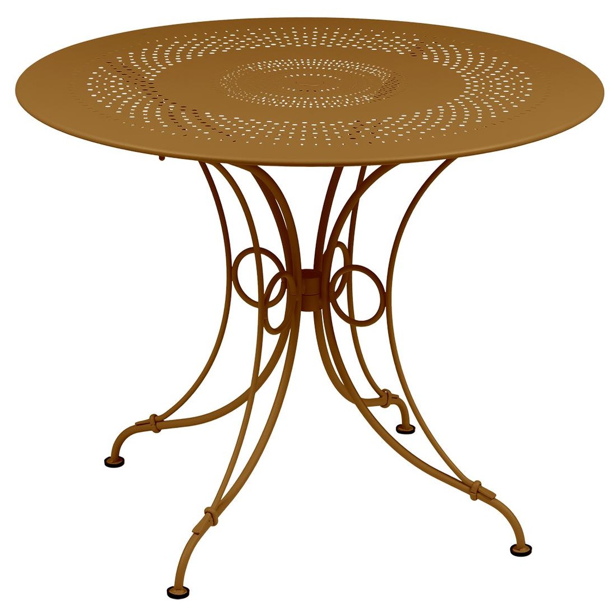 Fermob 1900 Table 1900 TP Brun caramel L 96 x l 96 x H74cm Diam : 96