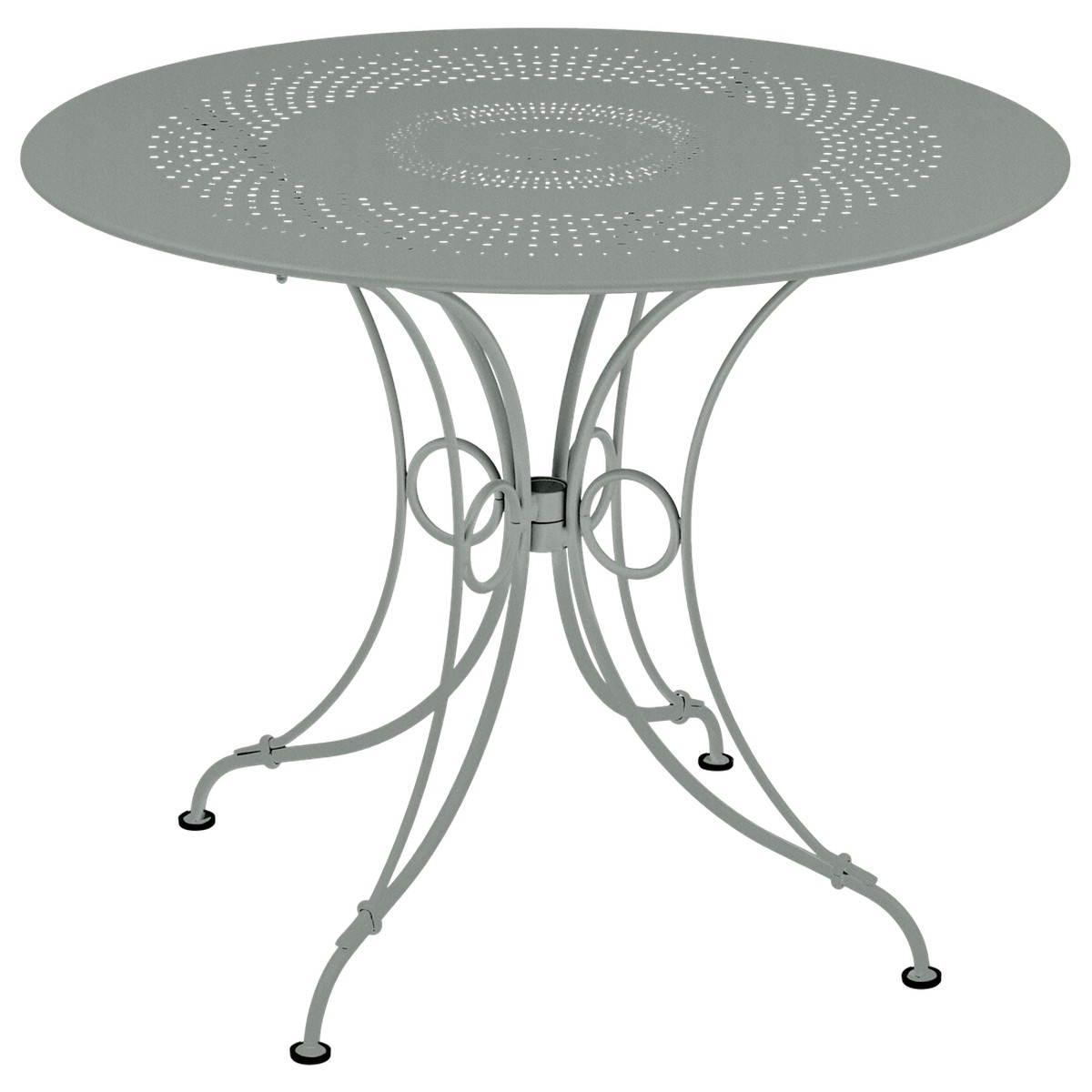 Fermob 1900 Table 1900 TP Gris taupe L 96 x l 96 x H74cm Diam : 96