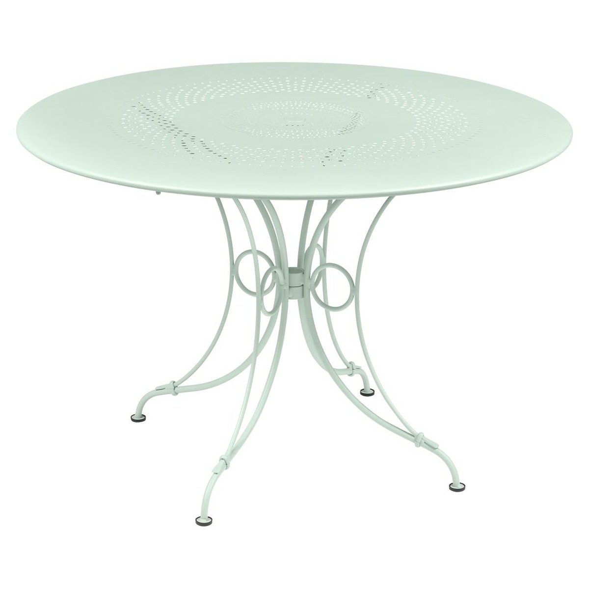 Fermob 1900 Table 1900 TP Bleu cyan clair L 117 x l 117 x H74cm Diam : 117