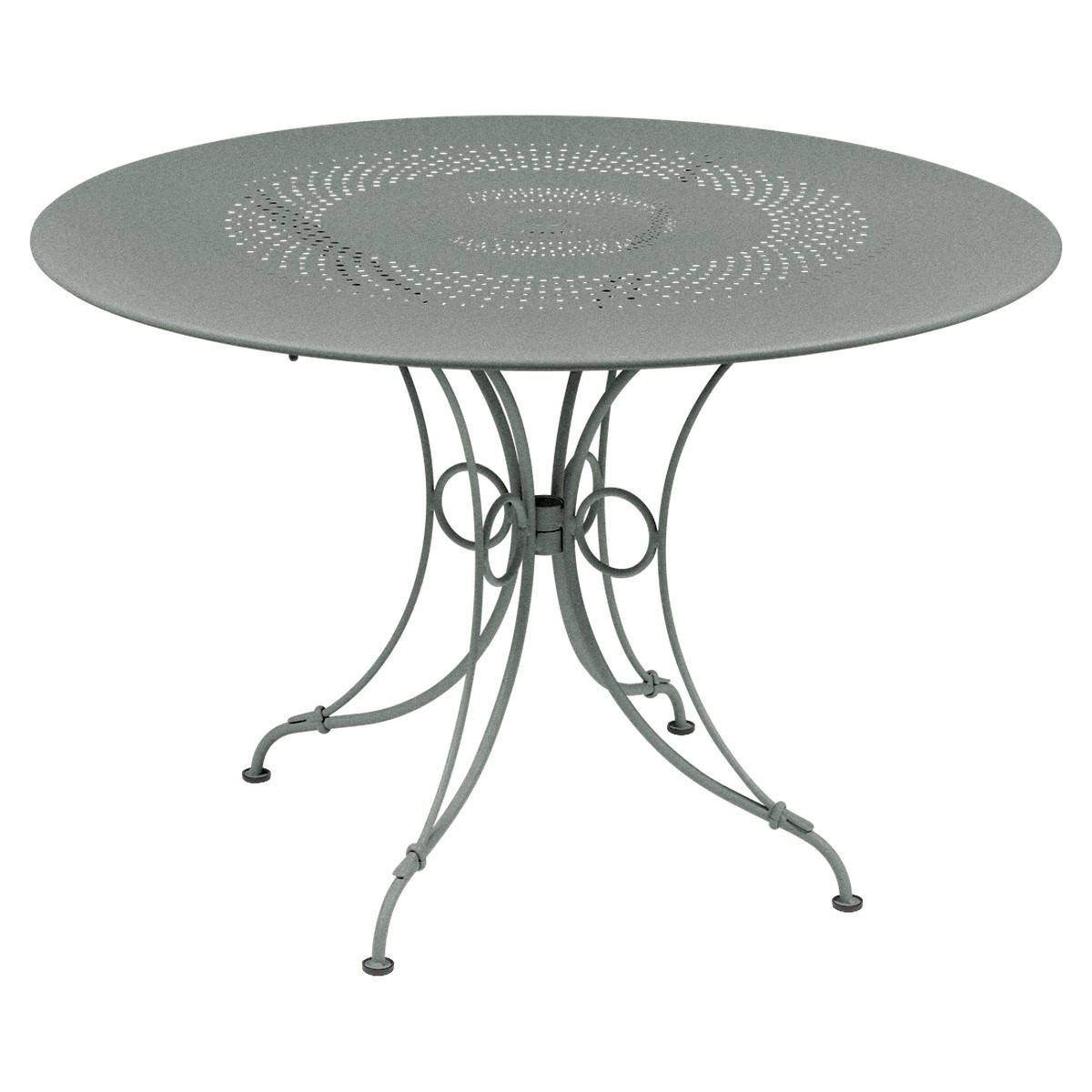 Fermob 1900 Table 1900 TP Gris taupe L 117 x l 117 x H74cm Diam : 117