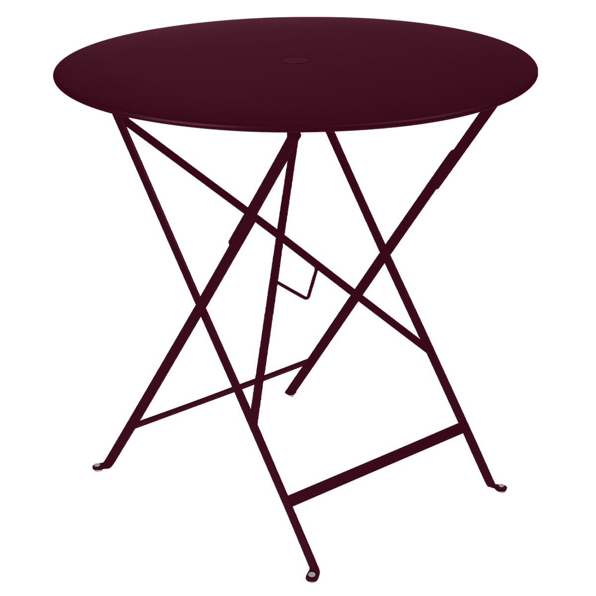 Fermob Bistro Table Bistro TP Rouge lie de vin L 77 x l 77 x H74cm Diam : 77