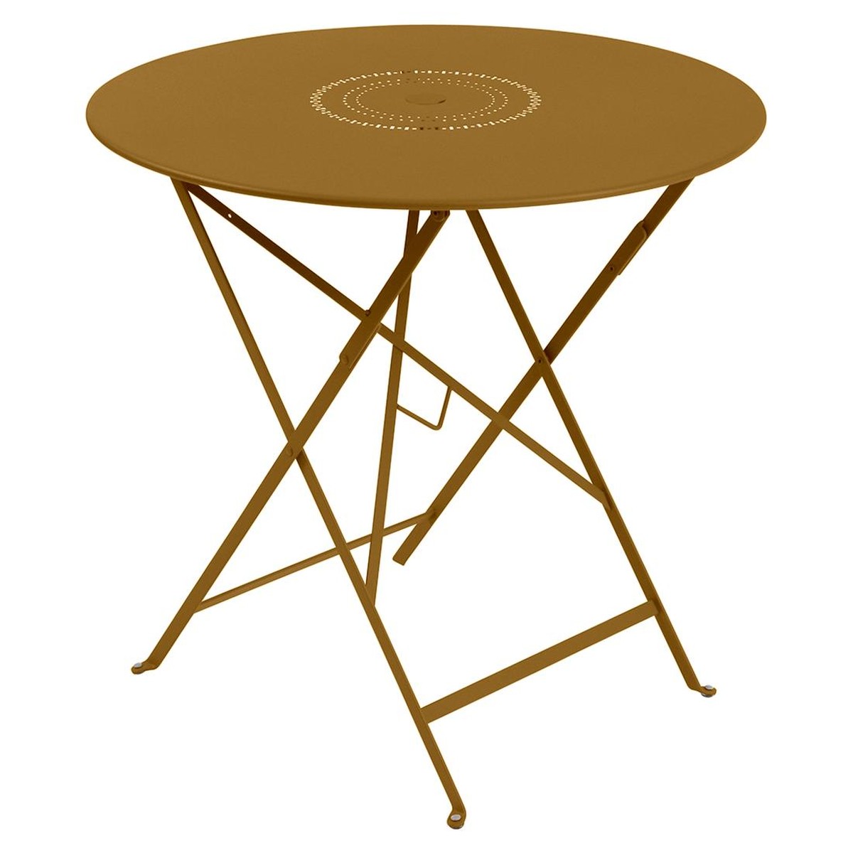 Fermob Floreal Table Floréal ronde Brun caramel L 77 x l 77 x H74cm Diam : 77