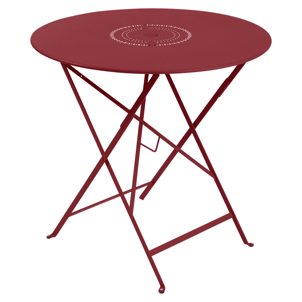 Fermob Floreal Table Floréal ronde Rouge groseille L 77 x l 77 x H74cm Diam : 77