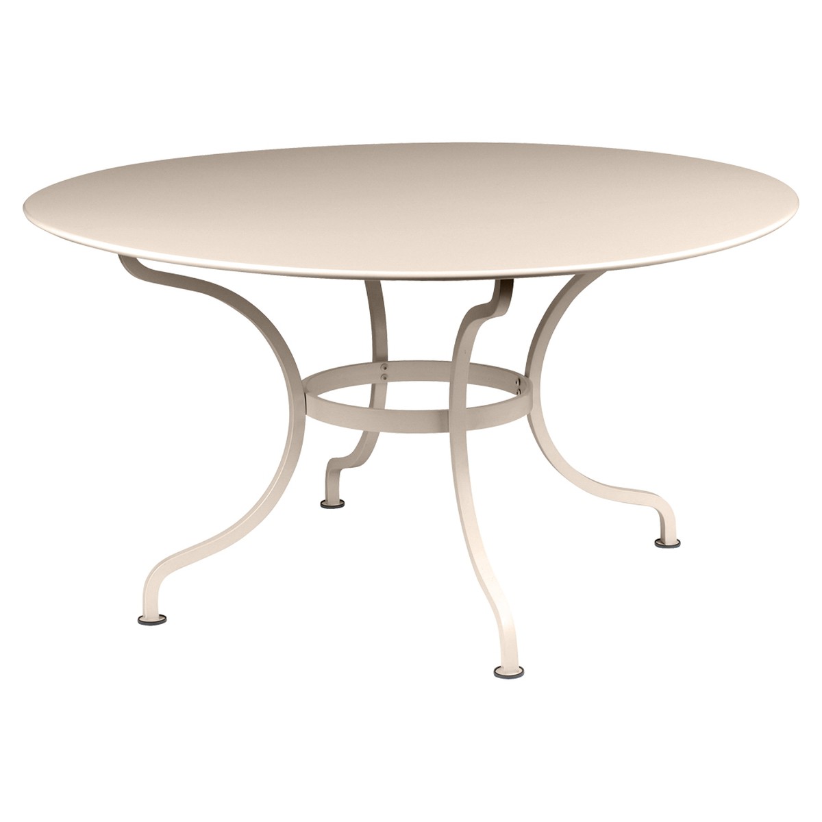 Fermob Romane Table Romane ronde STP Beige L 137 x l 137 x H75cm Diam : 137