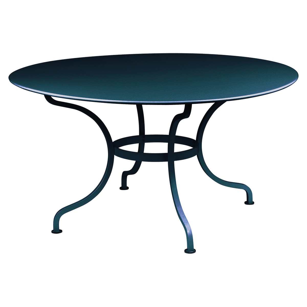 Fermob Romane Table Romane ronde STP Bleu azur foncé L 137 x l 137 x H75cm Diam : 137