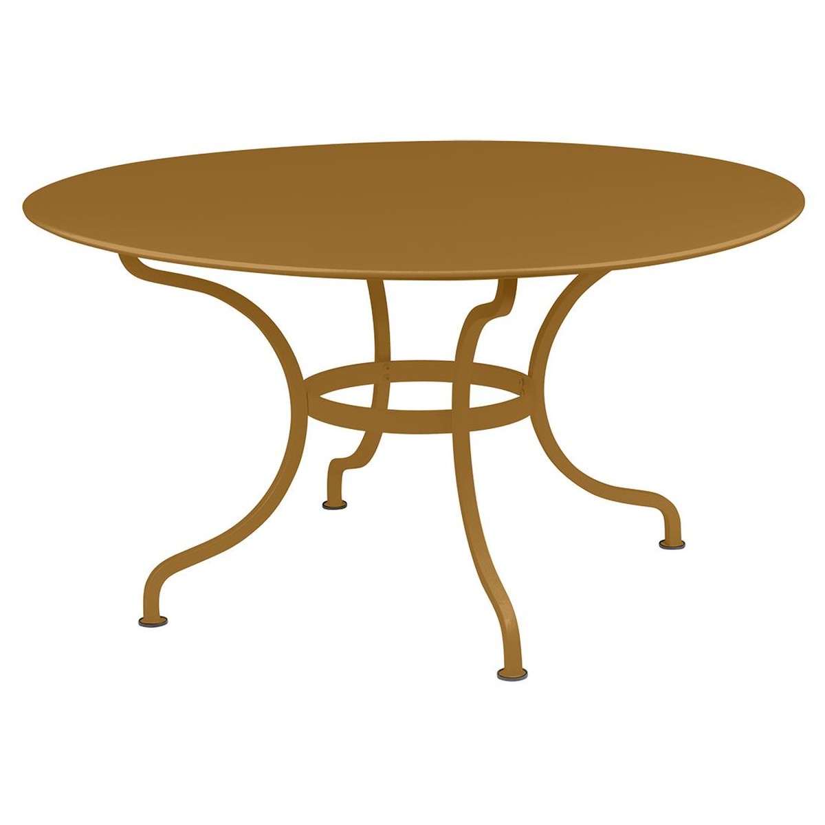 Fermob Romane Table Romane ronde STP Brun caramel L 137 x l 137 x H75cm Diam : 137