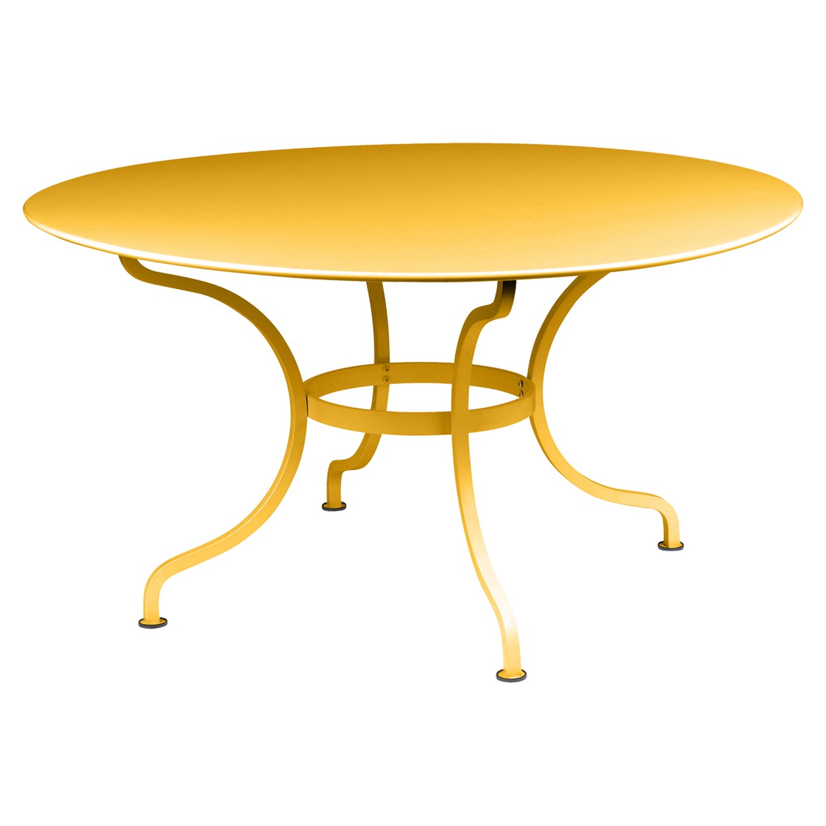 Fermob Romane Table Romane ronde STP Jaune miel L 137 x l 137 x H75cm Diam : 137