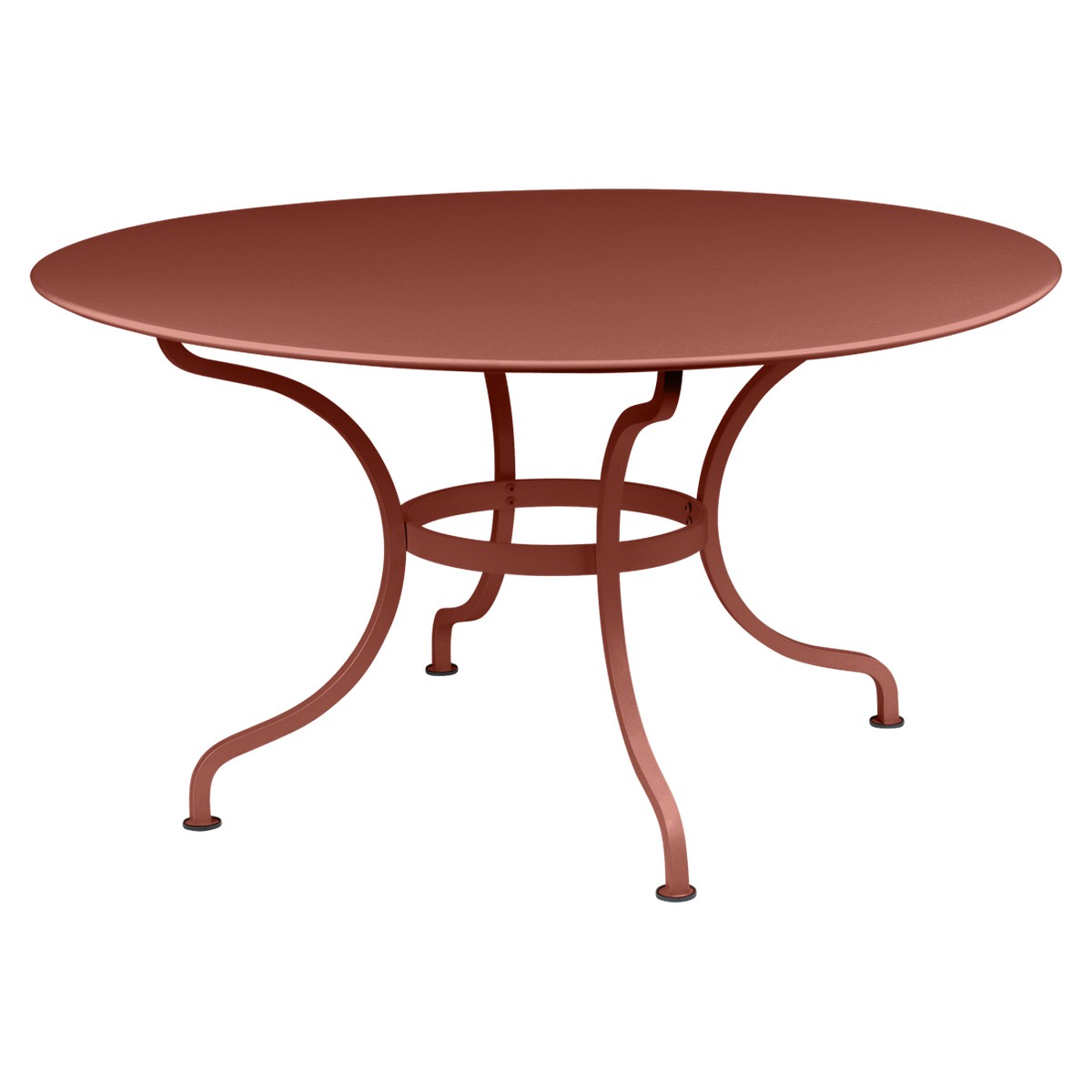 Fermob Romane Table Romane ronde STP Rouge ocre L 137 x l 137 x H75cm Diam : 137