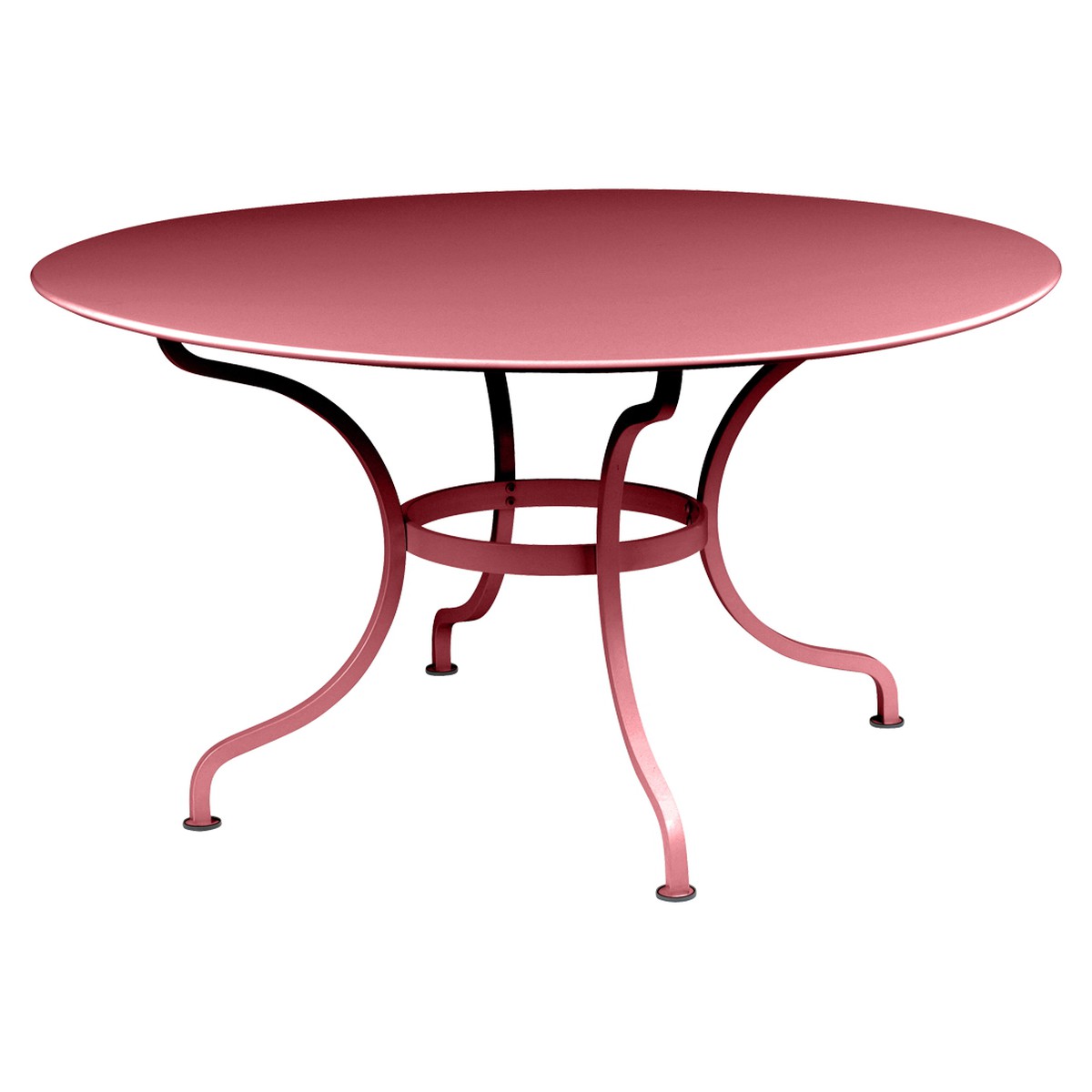 Fermob Romane Table Romane ronde STP Rouge groseille L 137 x l 137 x H75cm Diam : 137