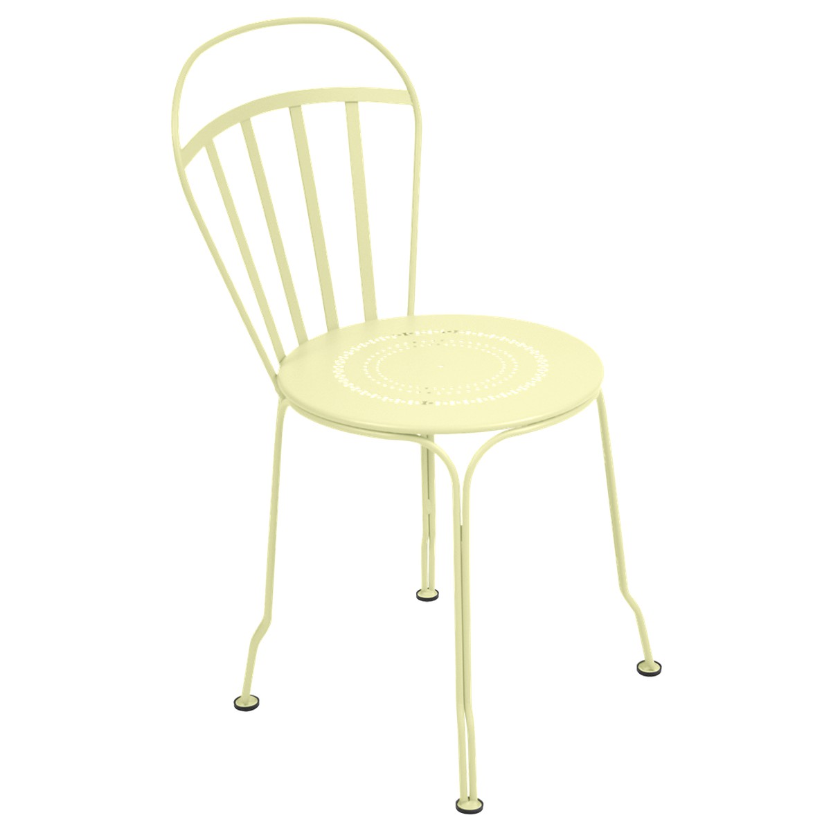 Fermob Louvre Chaise Louvre Jaune beurre frais l 44 x H85cm Diam : 40