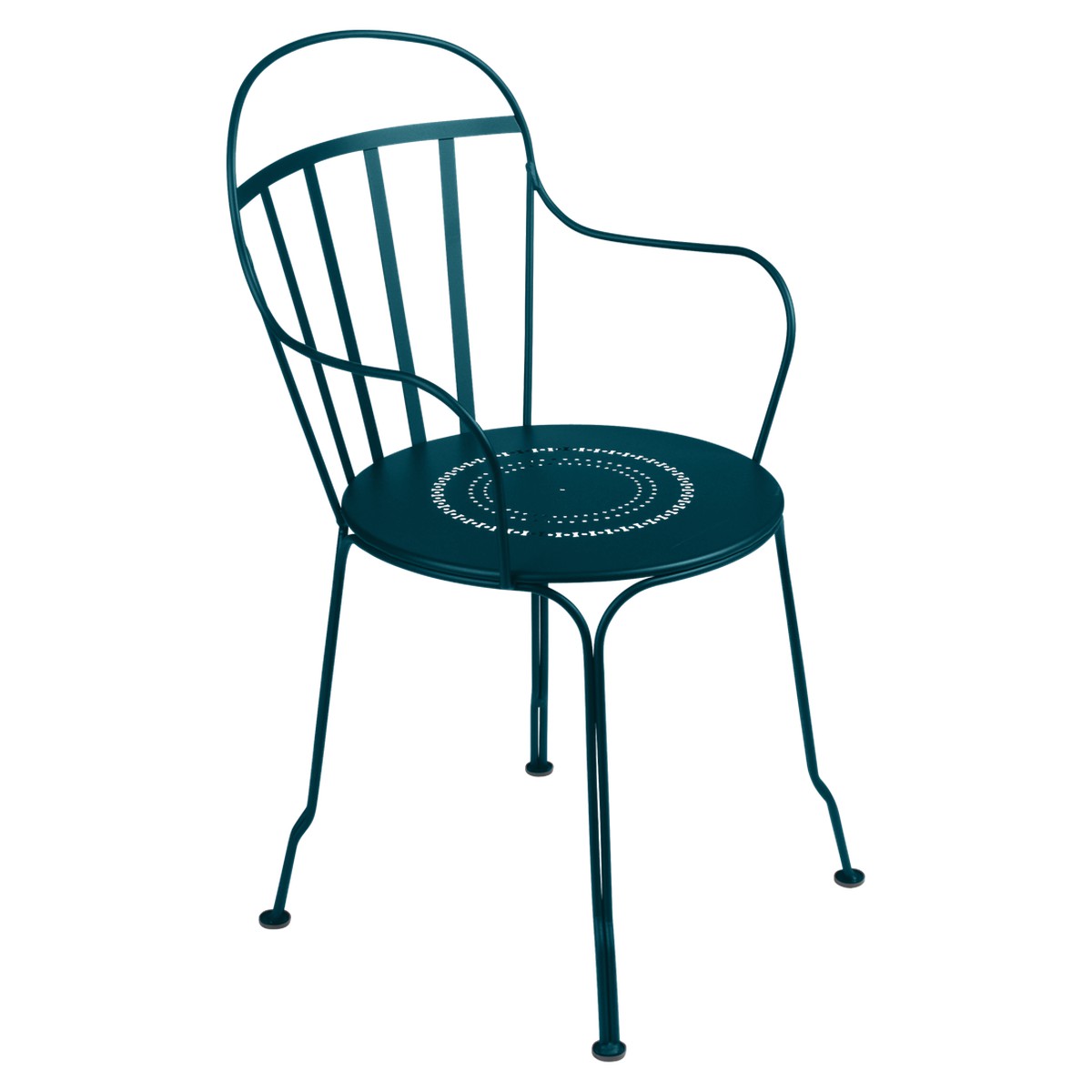 Fermob Louvre Fauteuil de repas Louvre Bleu azur foncé l 49 x H90cm Diam : 45