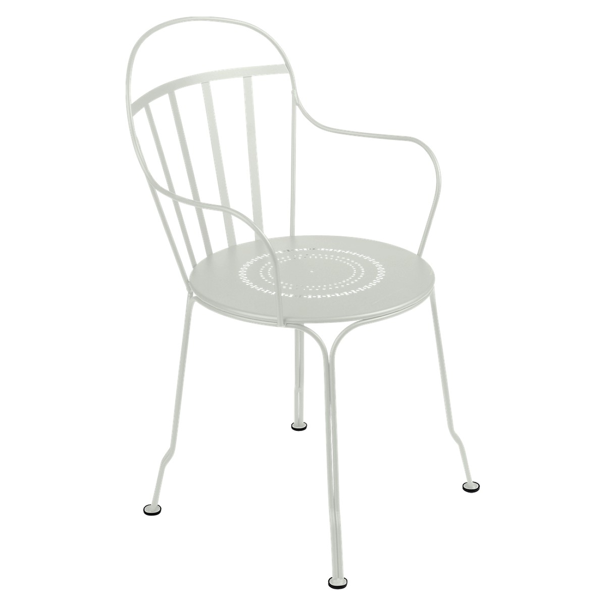 Fermob Louvre Fauteuil de repas Louvre Gris perle l 49 x H90cm Diam : 45