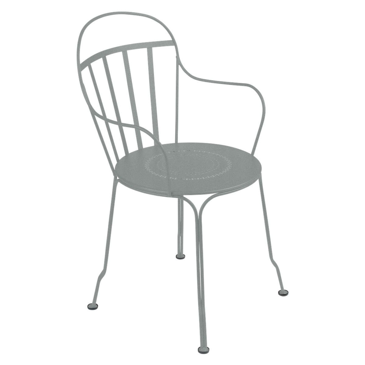 Fermob Louvre Fauteuil de repas Louvre Gris taupe l 49 x H90cm Diam : 45