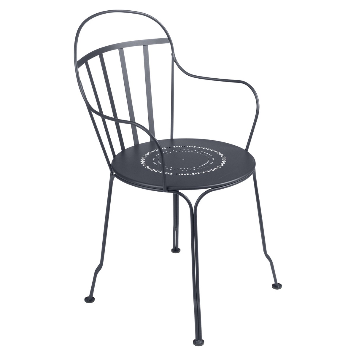 Fermob Louvre Fauteuil de repas Louvre Noir de carbone l 49 x H90cm Diam : 45