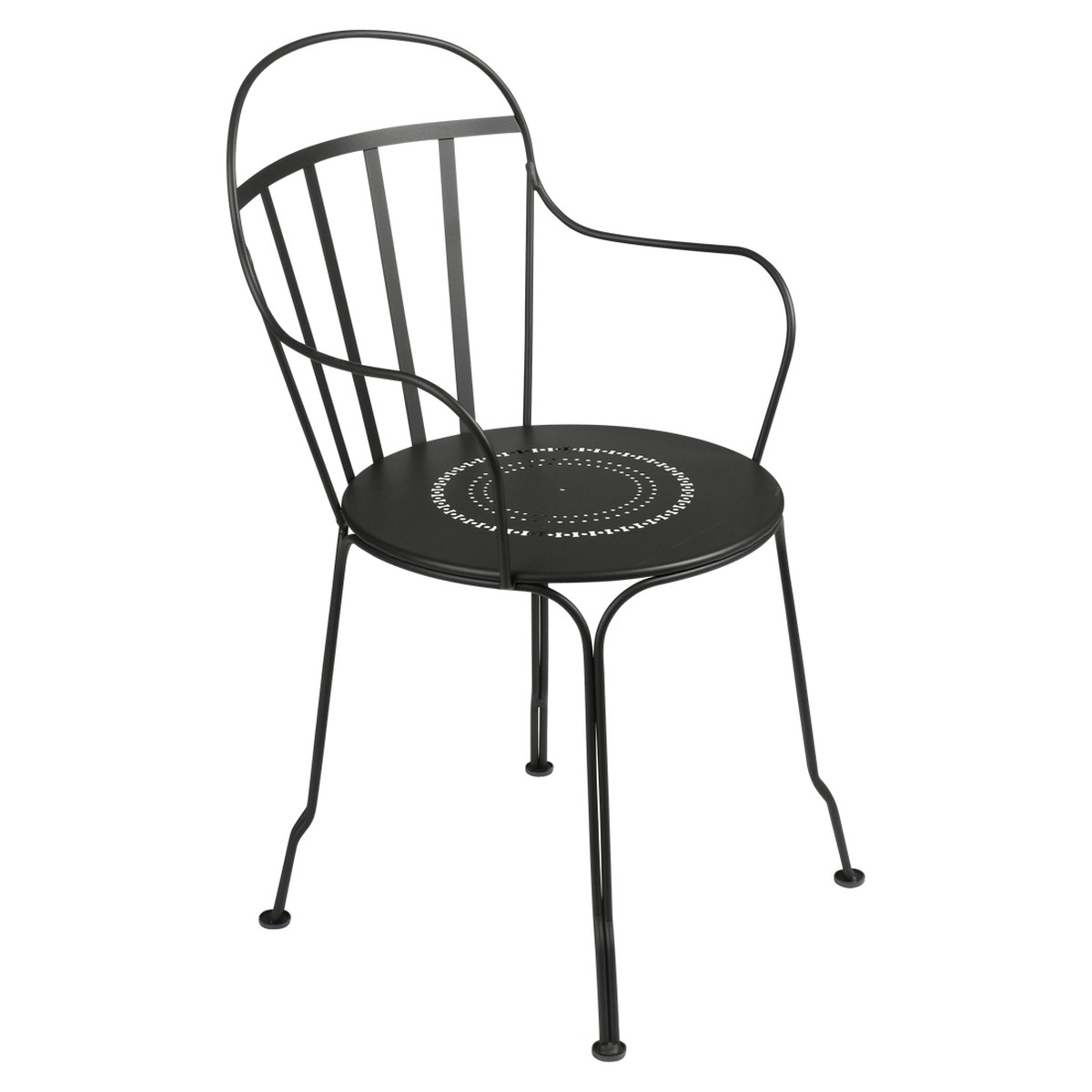 Fermob Louvre Fauteuil de repas Louvre Noir charbon l 49 x H90cm Diam : 45