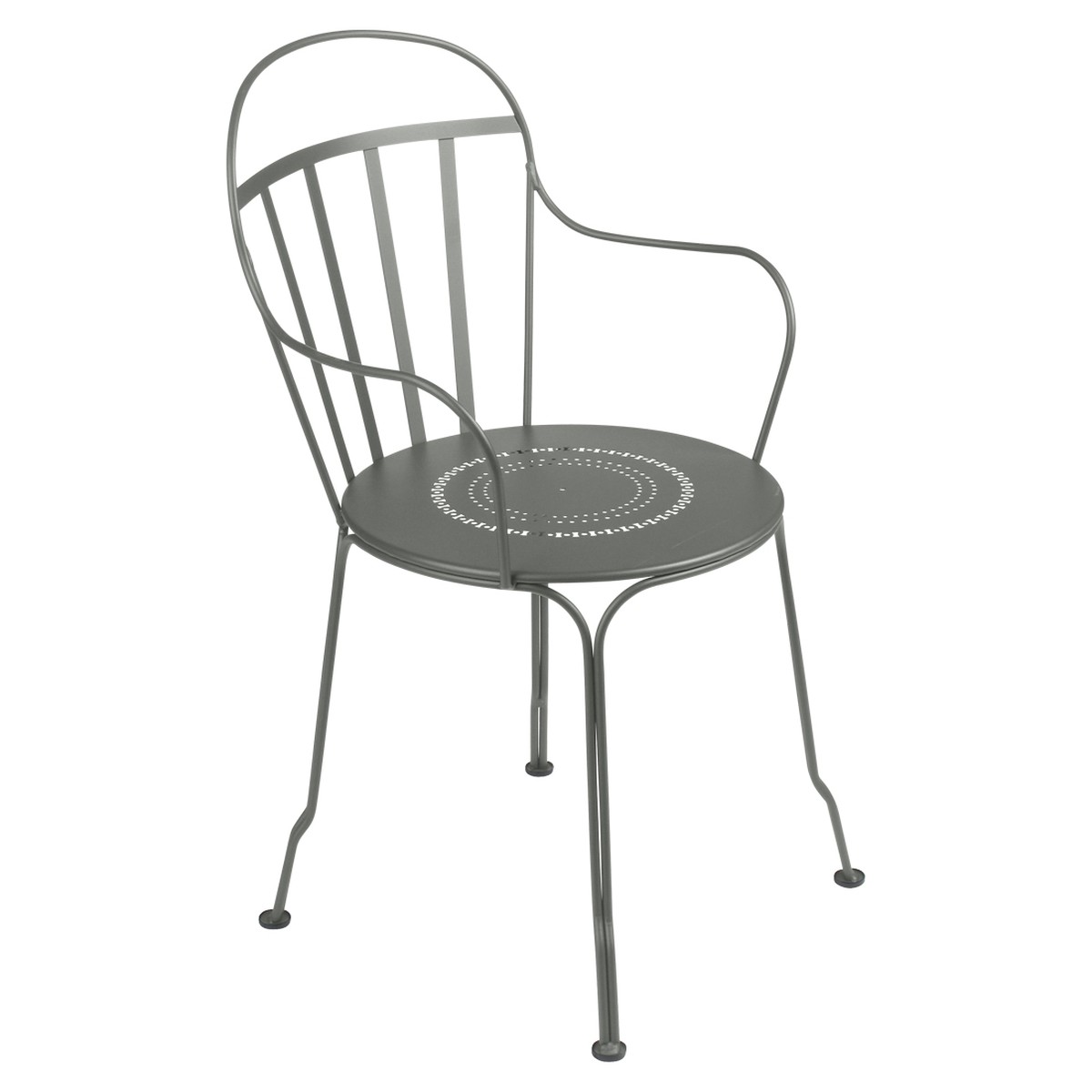 Fermob Louvre Fauteuil de repas Louvre Vert de gris l 49 x H90cm Diam : 45